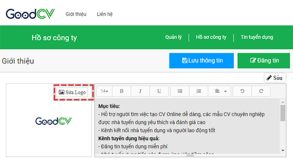 Cap nhat ho so thong tin doanh nghiep