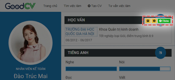 Thay doi noi dung CV tren mau co san