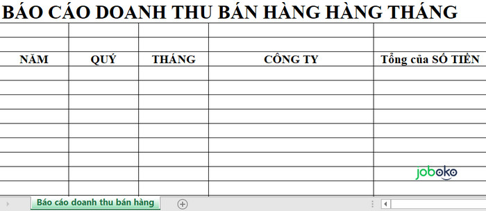 bao cao doanh thu theo thang