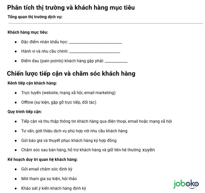 tai sao can lap ke hoach ban hang