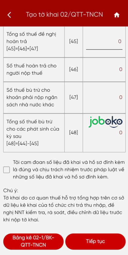 Hướng dẫn quyết toán thuế thu nhập cá nhân eTax Mobile 2026