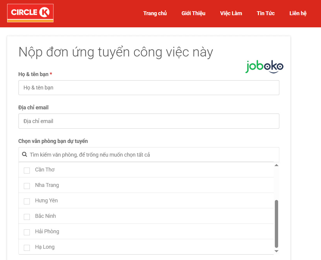 circle k tuyen dung