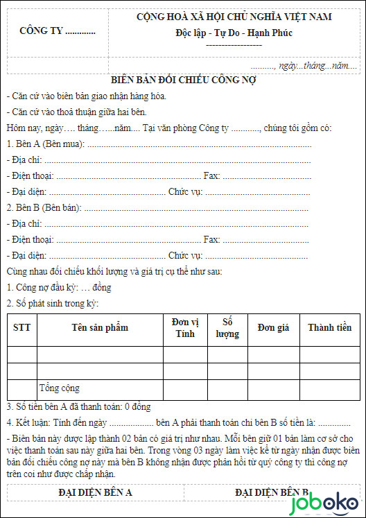 bien ban doi chieu cong no