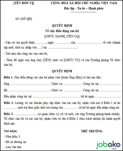 mau quyet dinh dieu dong can bo 2