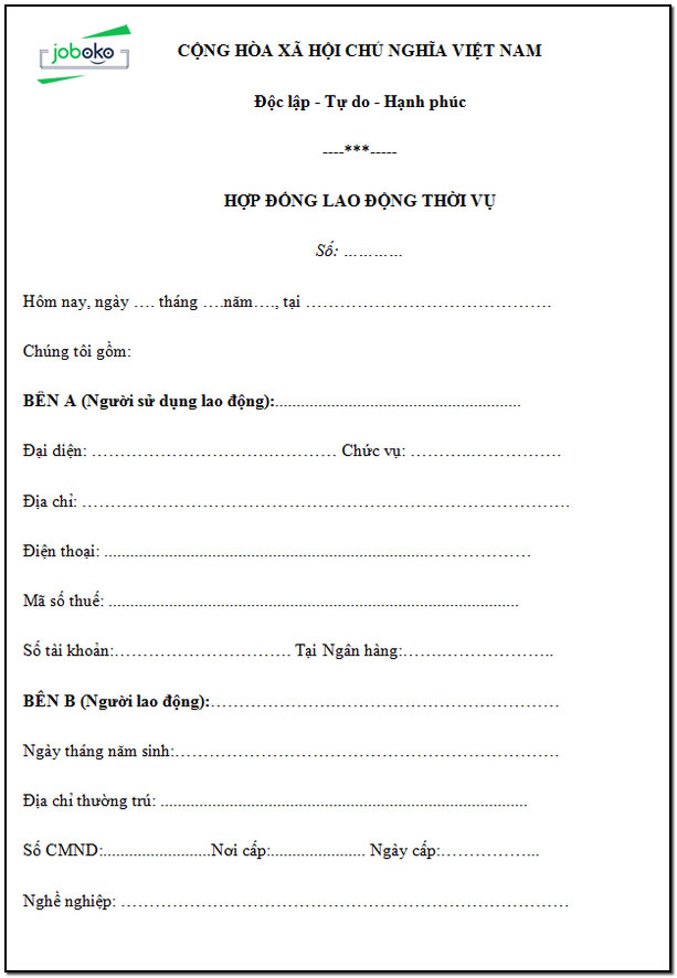 mau hop dong lao dong thoi vu 2