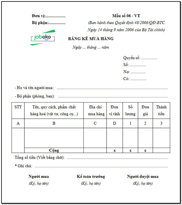 mau bang ke mua hang 4