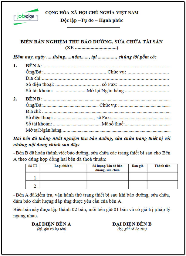 mau bien ban nghiem thu sua chua tai san thiet bi 2