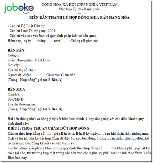 mau bien ban thanh ly hop dong chuan 2020