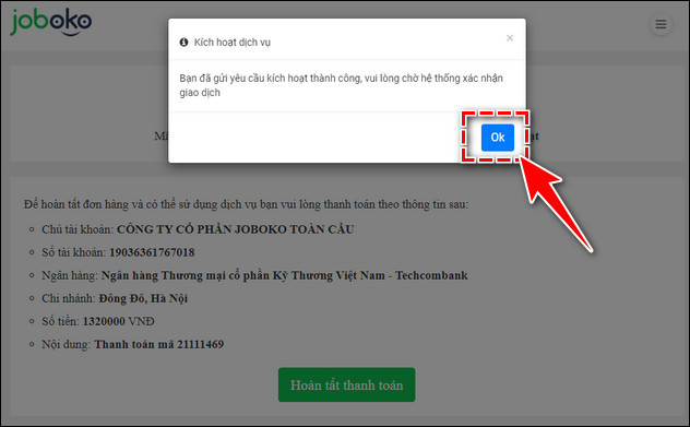 cach nang cap tai khoan ung vien joboko 7