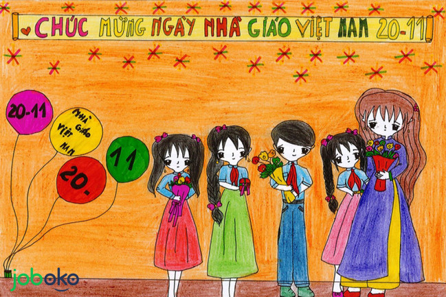 tranh ve co giao va hoc sinh 13