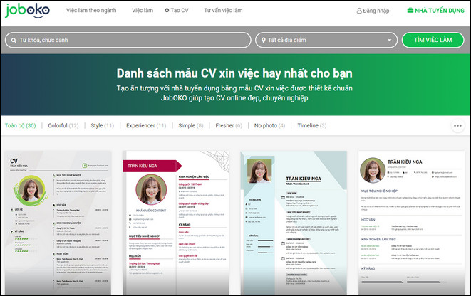 Top Job Search Engine tuyen dung hieu qua nhat hien nay