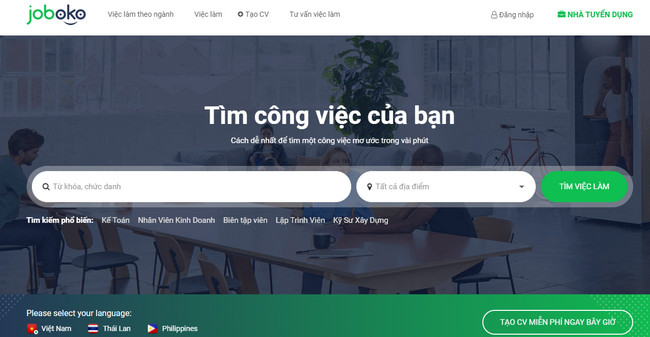 Website tuyen dung nhan su cao cap