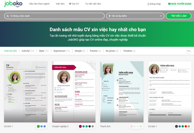 cach tao cv freelancer truc tuyen 2
