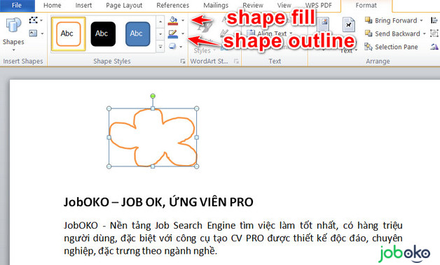 cach ve hinh trong word